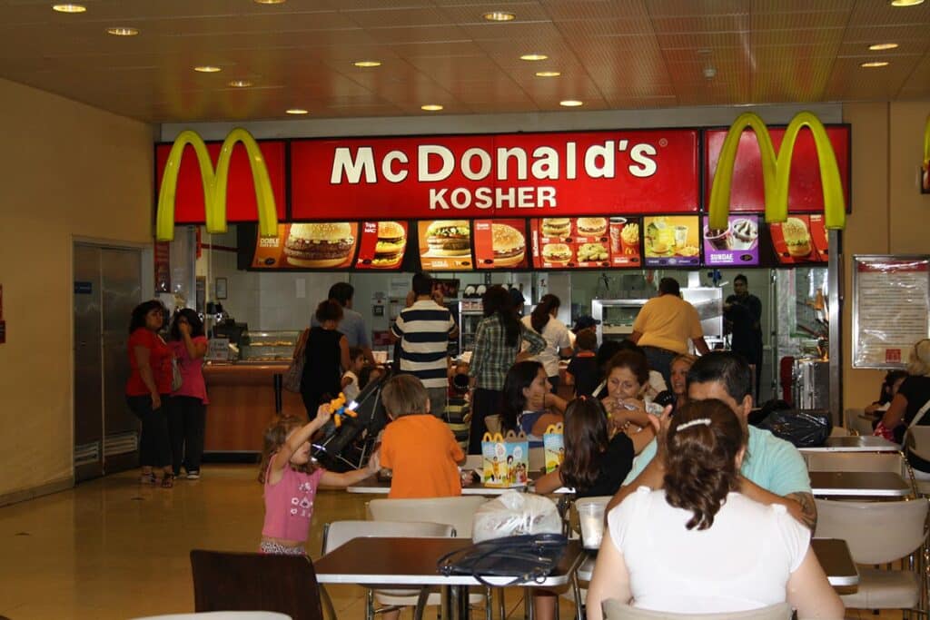 Kosher McDonald's restaurant in Abasto shopping, Buenos Aires, Argentina