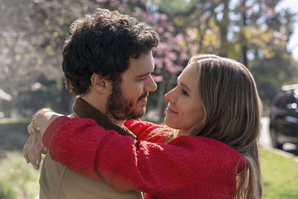 Nobody Wants This. (L to R) Adam Brody as Noah, Kristen Bell as Joanne in episode 110 of Nobody Wants This. Cr.