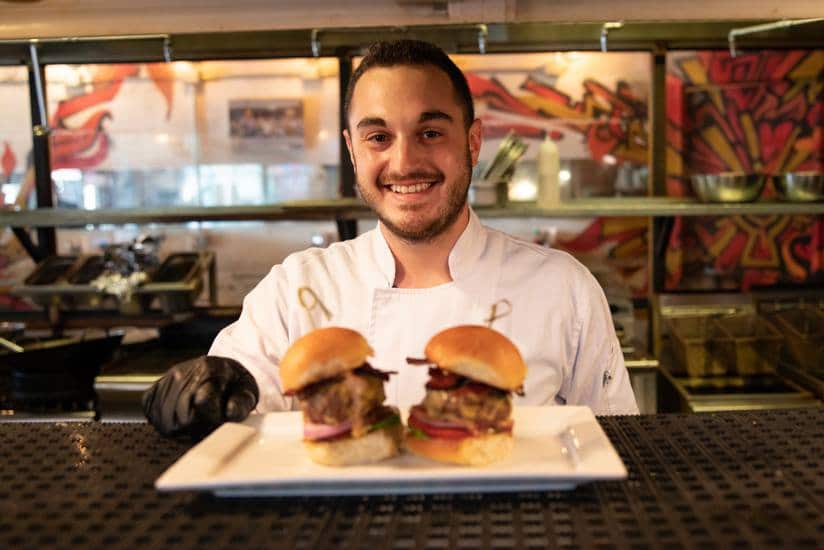 Sliders at the shuk are made to order./Sara Liba Tolwin